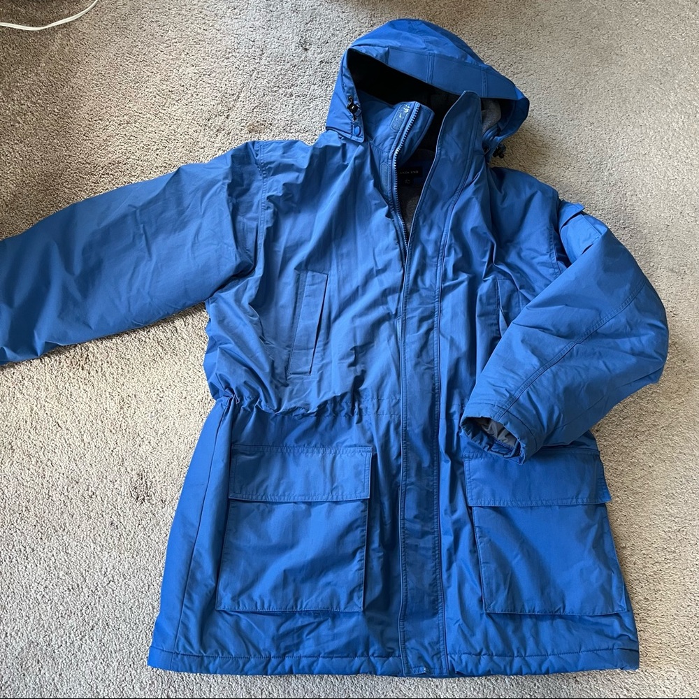 Lands’ End Men’s Parka with Detatchable Hood Size XL 46-48